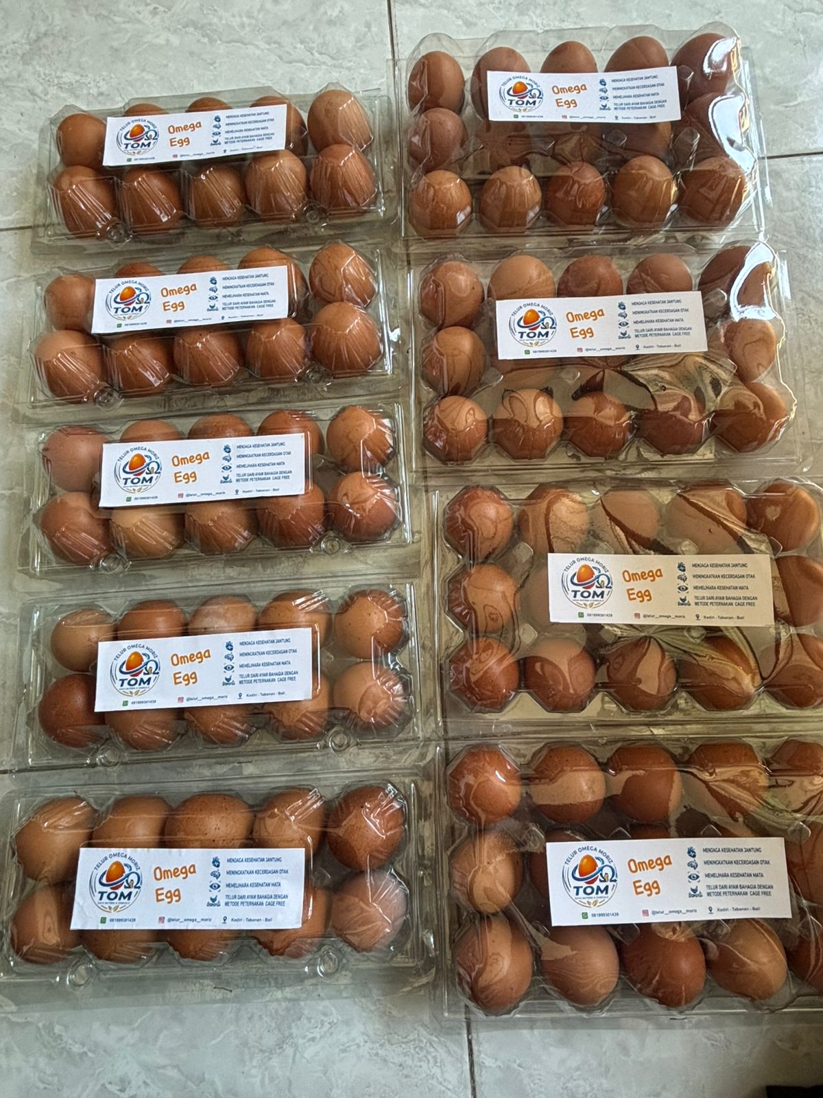 Stok telur omega siap kirim